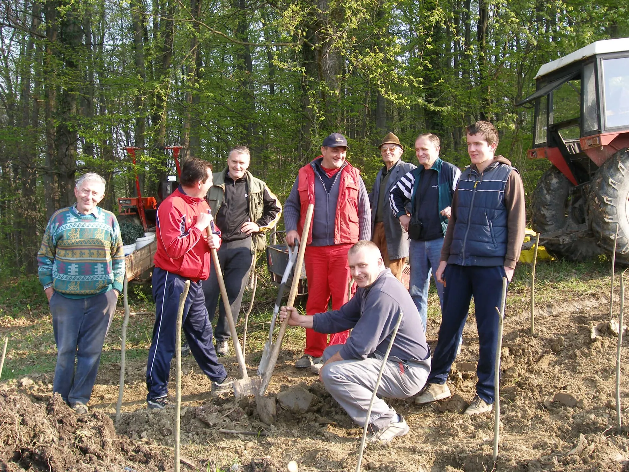 Sadnja vinograda Stružnjak 2010
